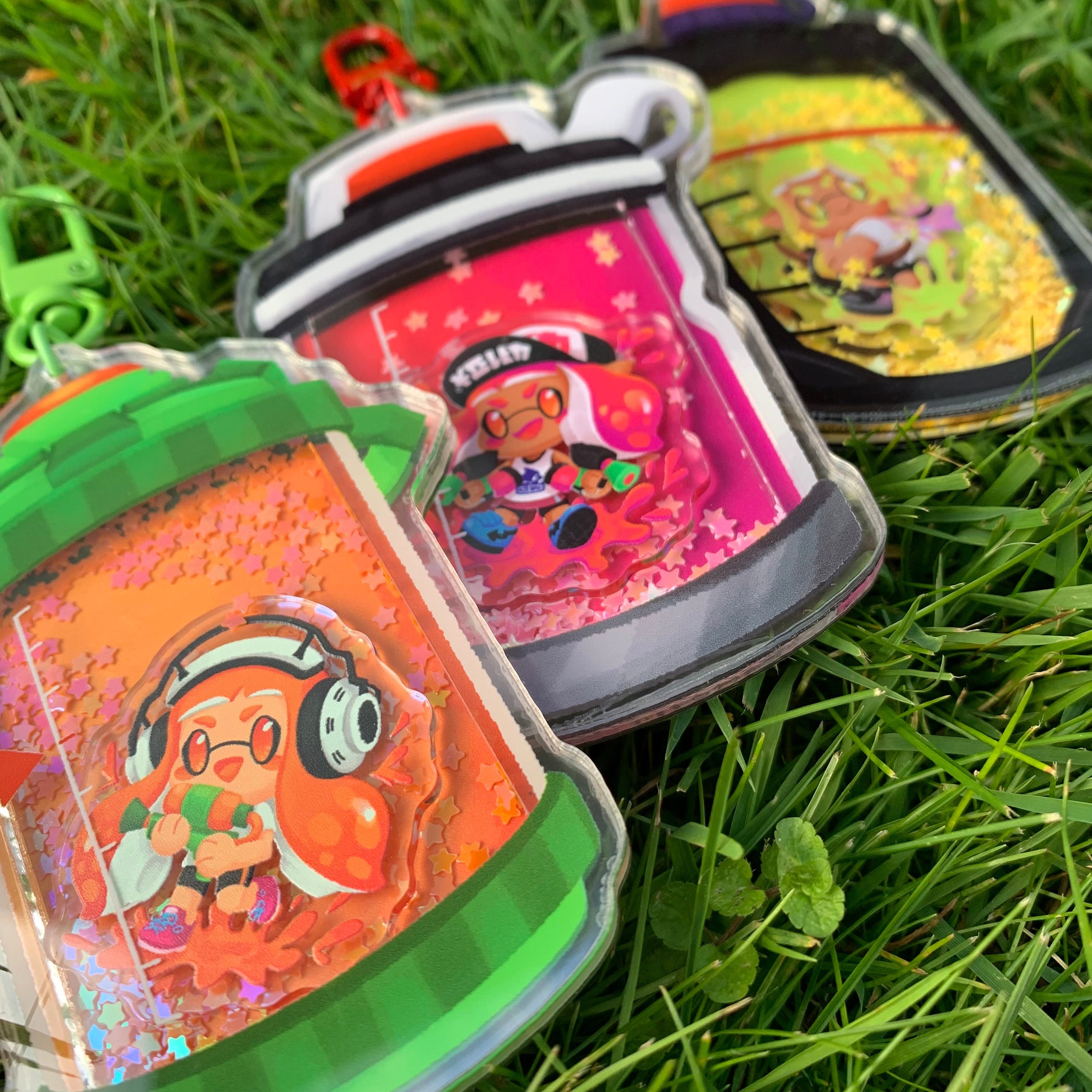 Splatoon Inkling Mascot Ink Tank Acrylic Shaker Charms Etsy