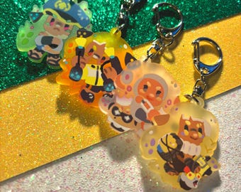 Splatoon 3 [FEM] Candied Agents Side Order DLC Agent 3 4 8 New 3 Alterna Frosted Acrylic Charms