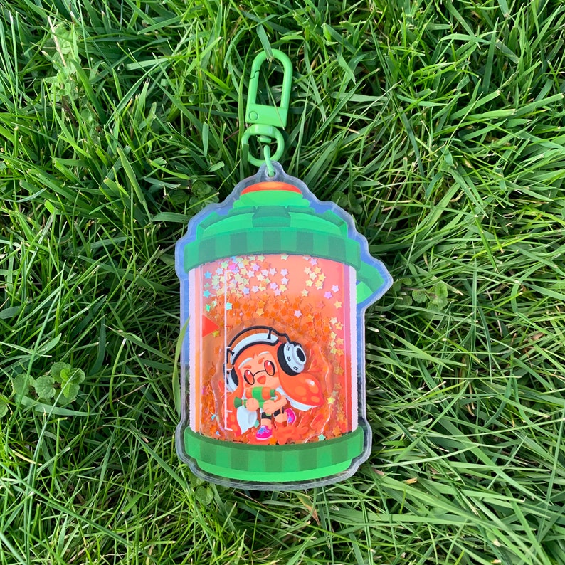 Splatoon Inkling Mascot Ink Tank Acrylic Shaker Charms Etsy
