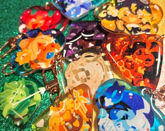 Pastry Dash Special Jam Ancients Beasts Legendaries Glitter Epoxy Keychains - PVanilla GoldChee ShadowM MysticF BurningS WArc ESugar WLily