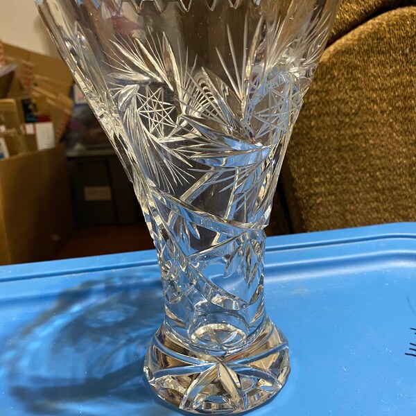 Lead Crystal Vases Etsy