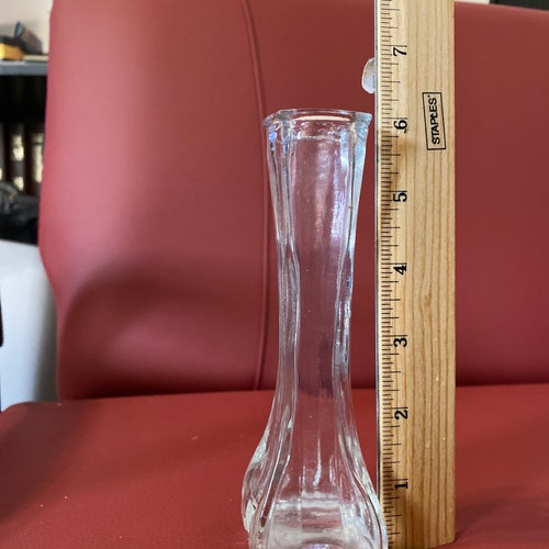 Clear Glass Vase Single Stem Glass Vase Etsy