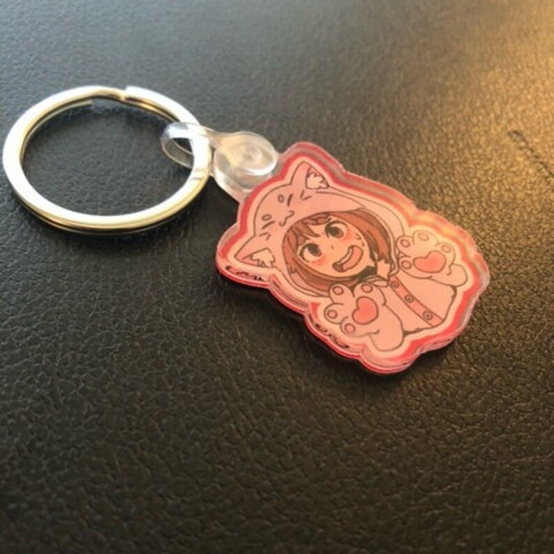 Ochako Uraraka Keychain Etsy