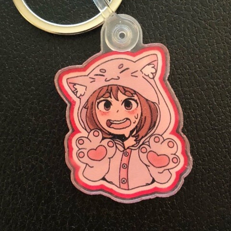Ochako Uraraka Keychain Etsy