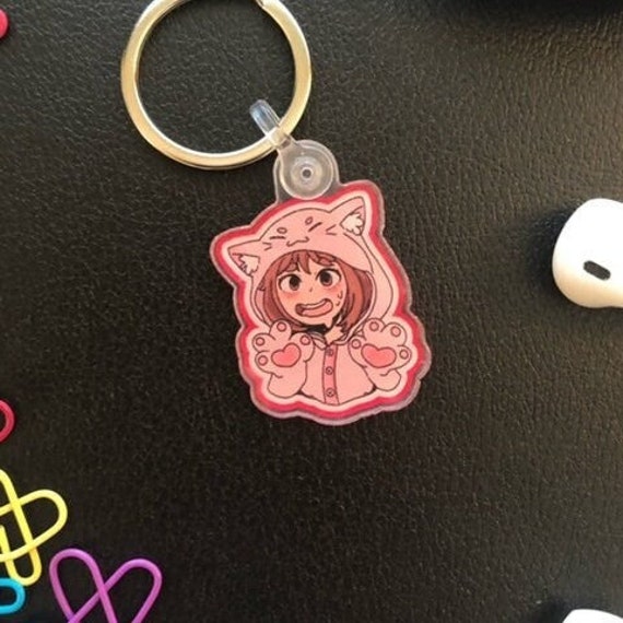Ochako Uraraka Keychain Etsy