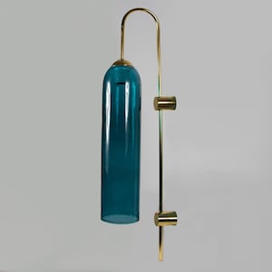 Moderne Türkis Glas Wandleuchte: Wandleuchte im skandinavischen Stil