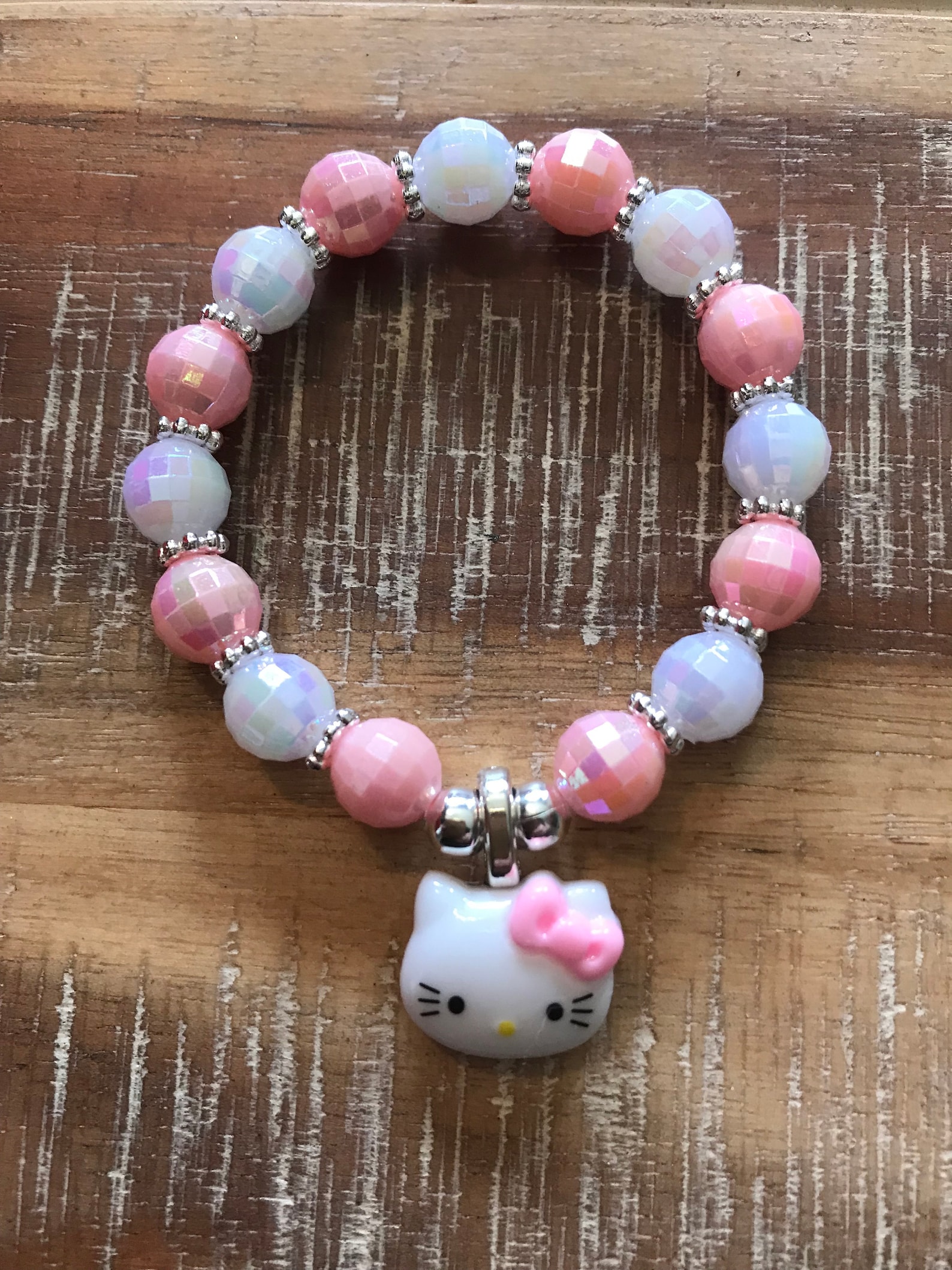 Kid's Cute Hello Kitty Charm Bracelet Etsy