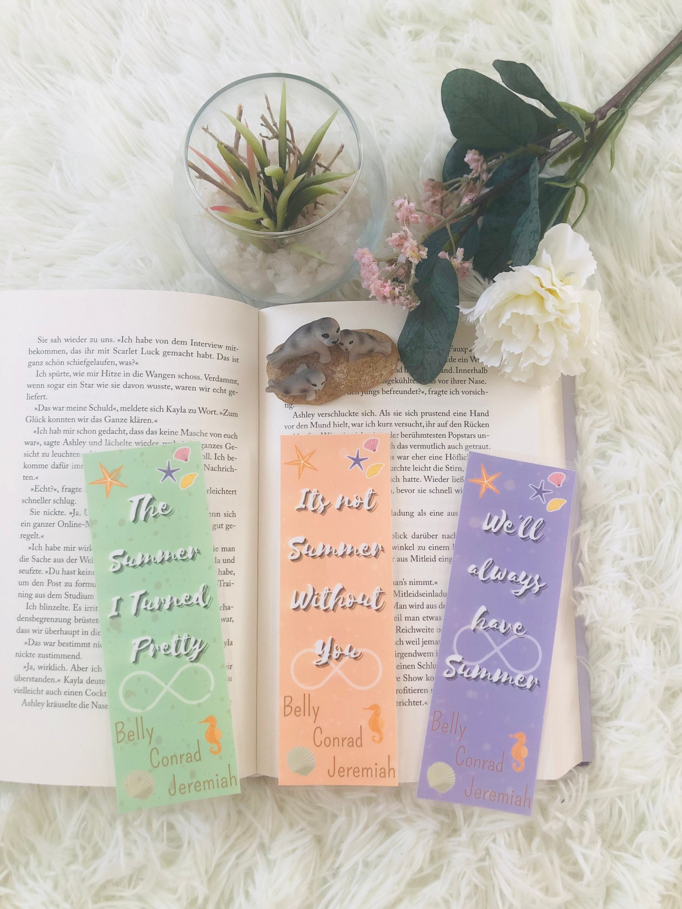 Avec Qui Finit Belly Dans Les Livres The Summer I Turned Pretty Bookmarks Ensemble de 3 signets - Etsy France