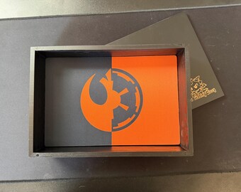 Choose Wisely Ebony Dice Tray with Magnetic Lid