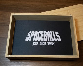 Spaceballs tärningsbricka bambu tärningsbricka med magnetiskt lock