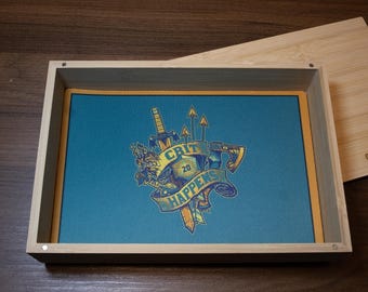 Crit Happens bambutärningsbricka med magnetiskt lock