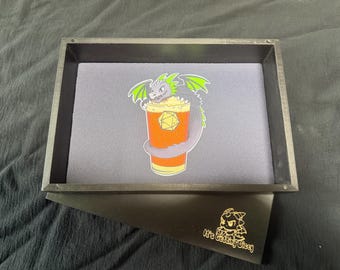 Dragon's Hoard Ebenholts tärningsbricka med magnetiskt lock