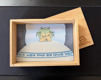 May The Dice Be With You Bamboo Dice Tray with Magnetic Lid