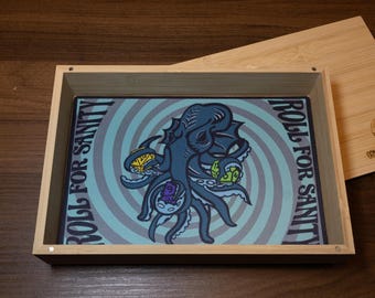 Rulle för Sanity bambu tärningsbricka med magnetiskt lock