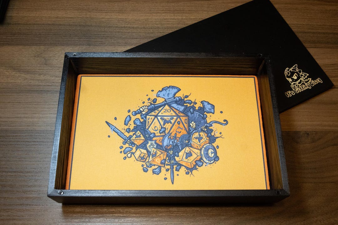Angry Dice Ebony Dice Tray With Magnetic Lid - Etsy