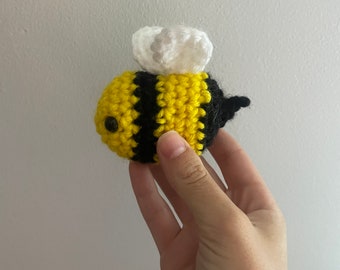 Crochet Bee Cat Toy