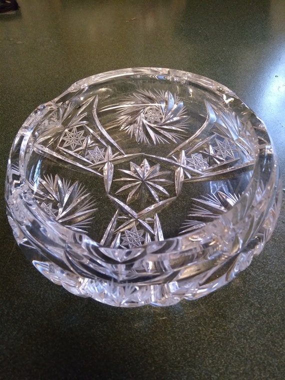 Star of David Crystal Ashtray Etsy