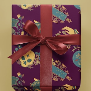 Gift Wrap – Plum Print