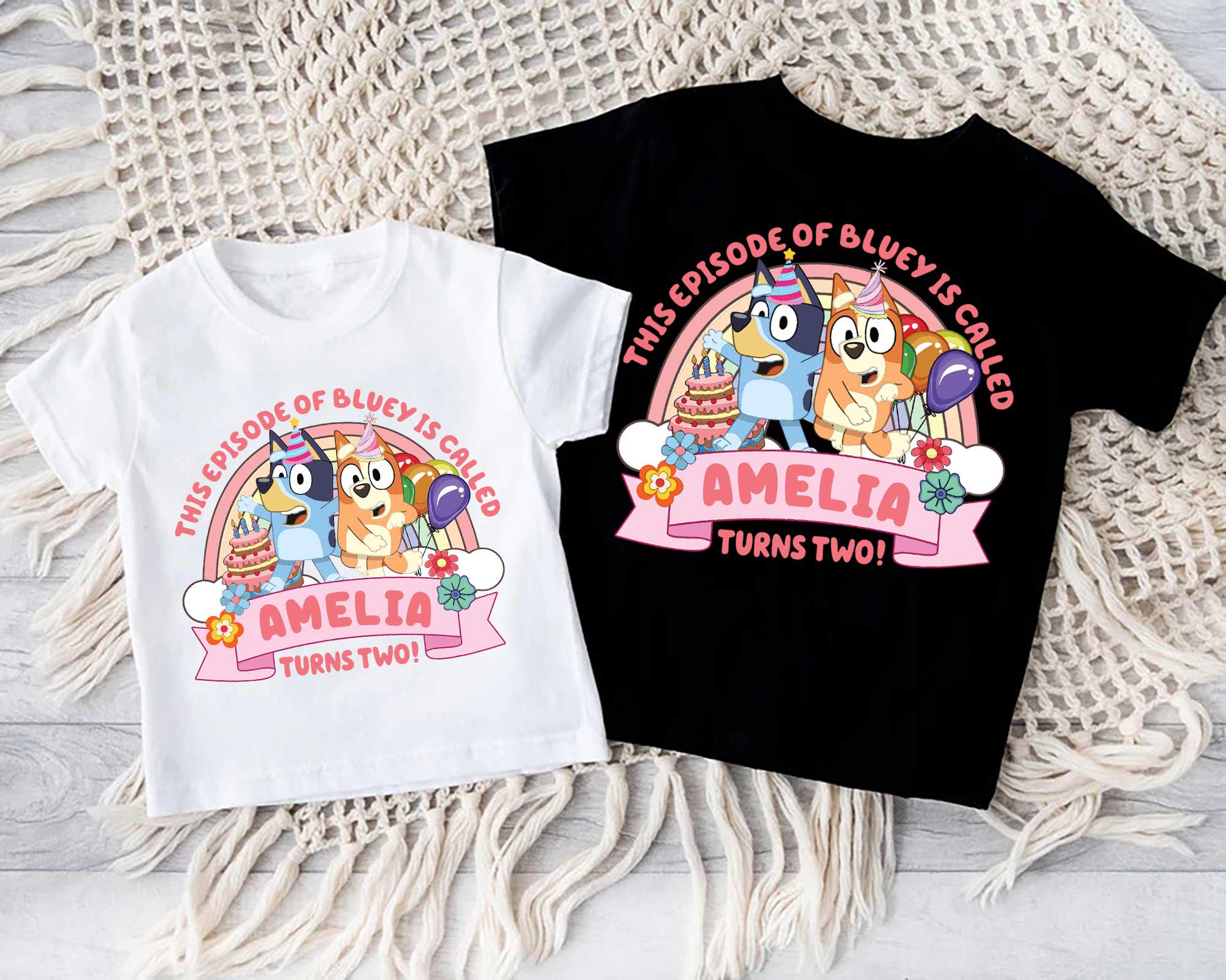 Blue Dog Birthday Family Shirt