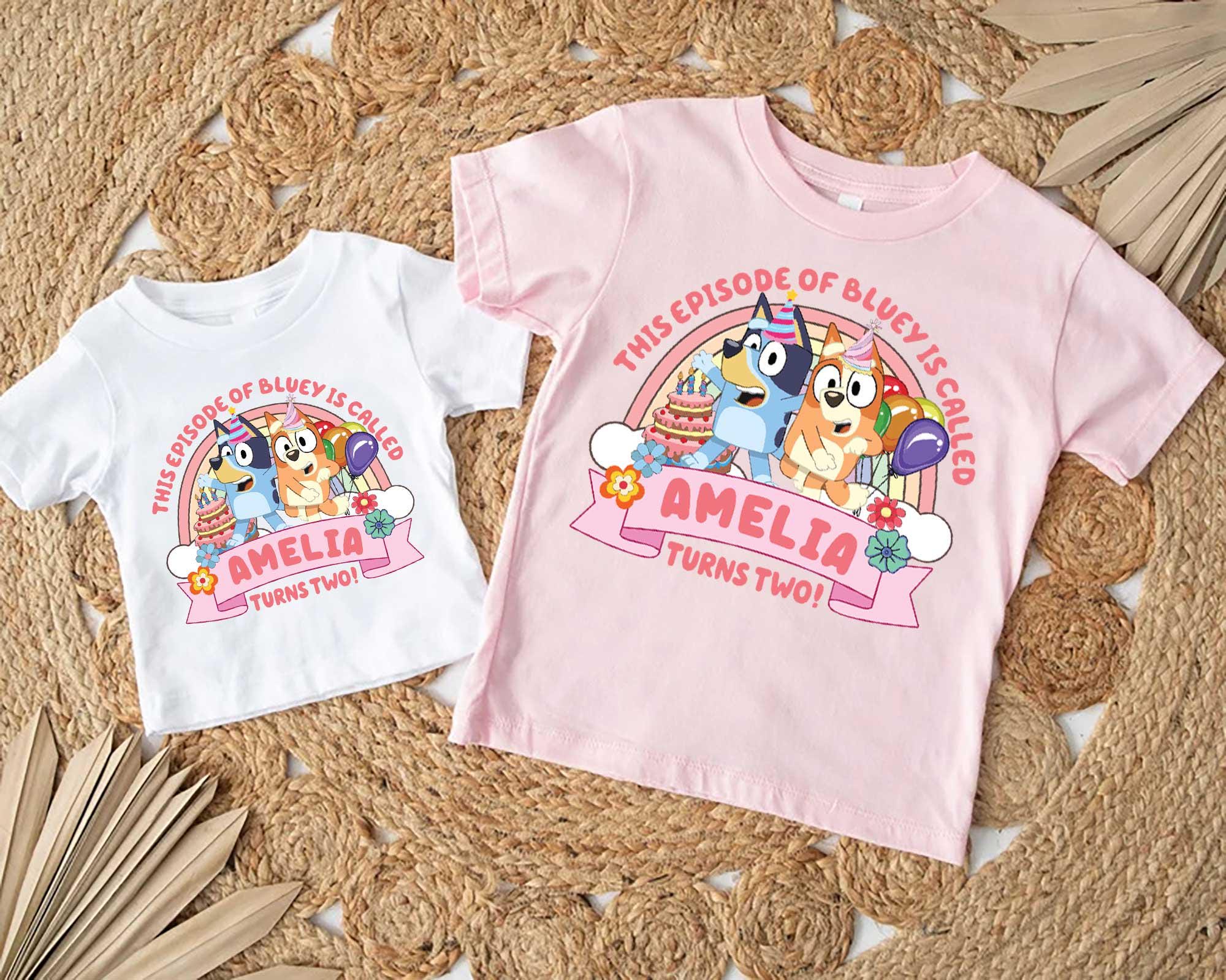 Blue Dog Birthday Family Shirt