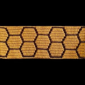 Honeycomb Overlay Mosaic Pattern