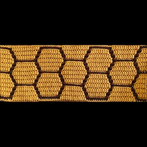 Honeycomb Overlay Mosaic Pattern