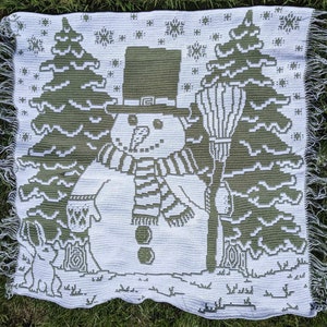 Frosty Friend Overlay Mosaic Crochet Pattern