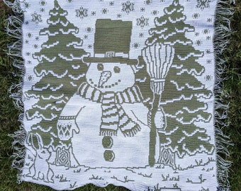 Frosty Friend Overlay Mosaic Crochet Pattern