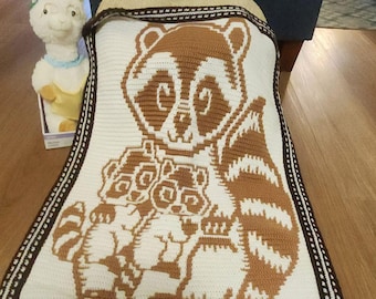 Baby Bandits Overlay Mosaic Crochet Baby/Toddler Blanket Pattern