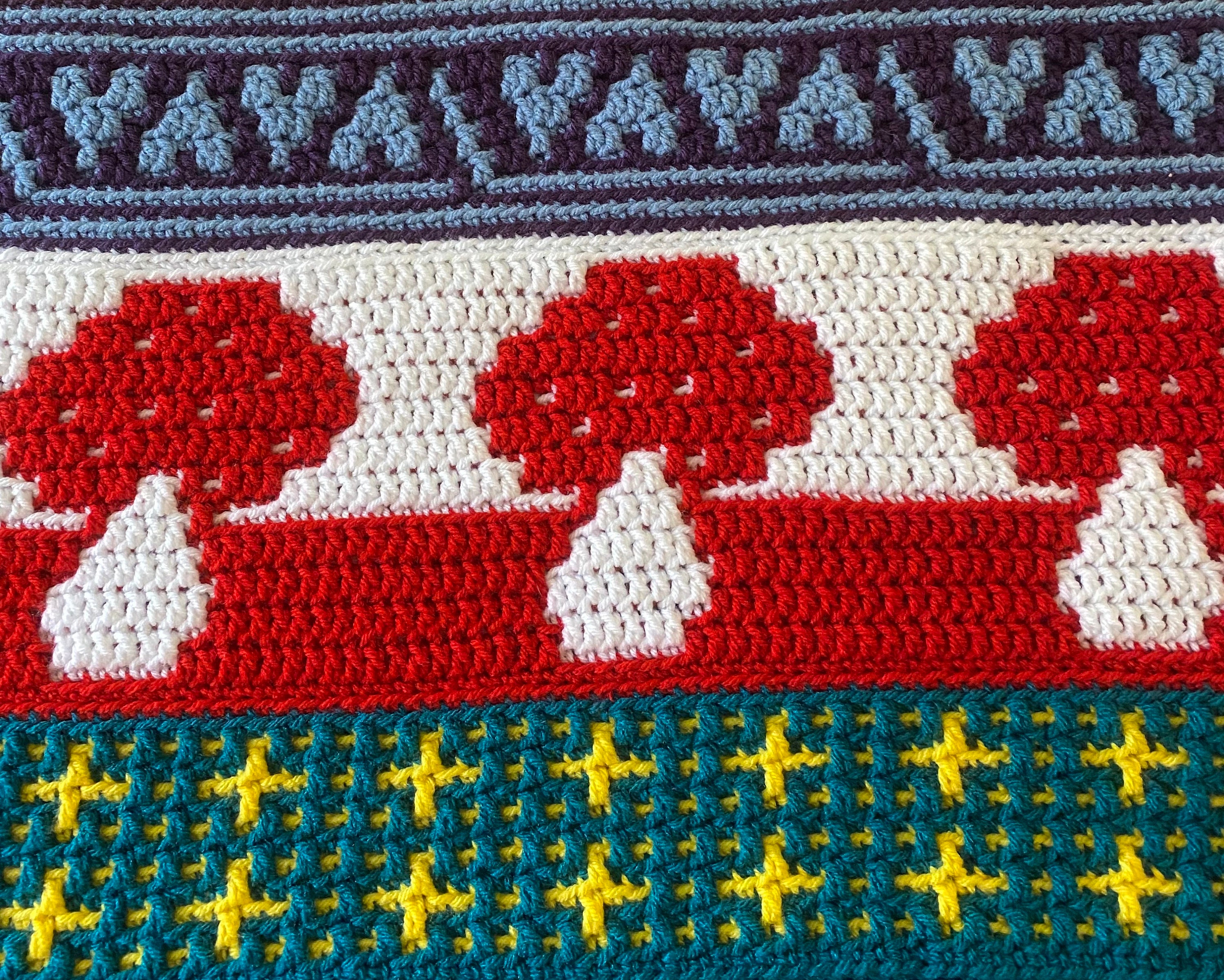 Cottagecore Overlay Mosaic Crochet Blanket Pattern - Etsy