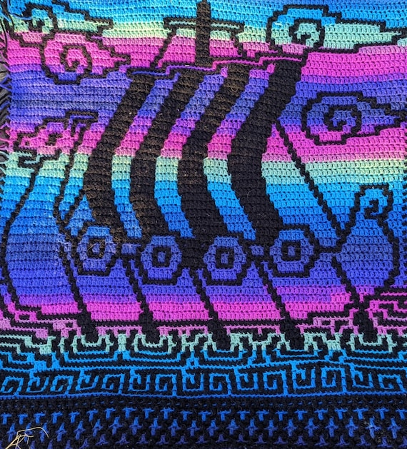 Viking Voyage Overlay Mosaic Crochet Pattern - Etsy