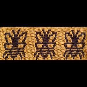 Bumblebees Overlay Mosaic Crochet Pattern