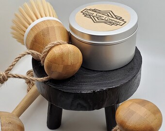 Feste Schale Seife, Zitronenduft Vegane Schale Seife