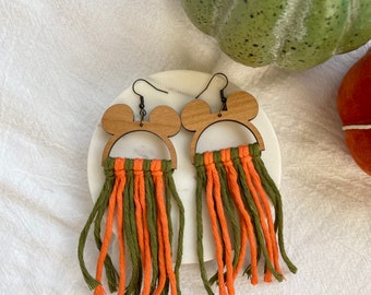 Disney Halloween Earrings, Disney Dangle Earrings, Halloween Disney Jewelry, Mickey Halloween Earrings, Earrings for Disney Fans