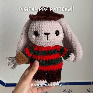 Padrão de crochê PDF do coelho Freddy