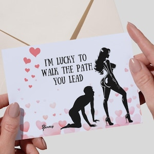 Femdom Liebe Karte für dominante Frau Mistress Mami Domme