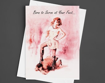 Femdom Love Card for Dominant Woman, Dominatrix