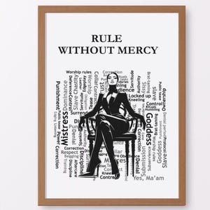 Femdom Art Print,  Female Supremacy, Feminist Art Poster