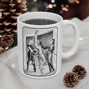 Tasse à café dominatrice, tasse vintage Art Suspension Mistress Slave