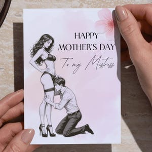 Tarjeta de amor del Día de la Madre Femdom para Mamá Domme Mujer Dominante Ama