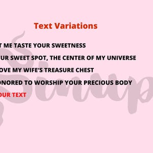 Femdom Valentine's Day Card Body worship pussy worship face sitting oral service oral slave