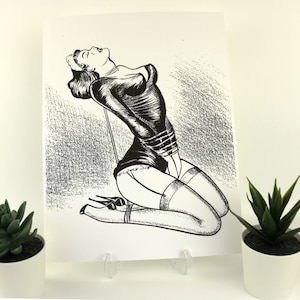 BDSM Vintage Art Master Slave Posters dungeon wall decor