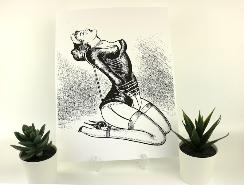 BDSM Vintage Art Master Slave Posters dungeon wall decor