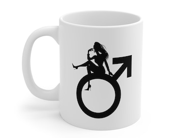 Subtle Femdom Symbol Mug, Kink Pride Coffee Cup, Dominatrix Gift