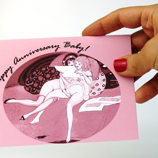 Lesbian Anniversary Card  for Lesbian Wife or Girlfriend