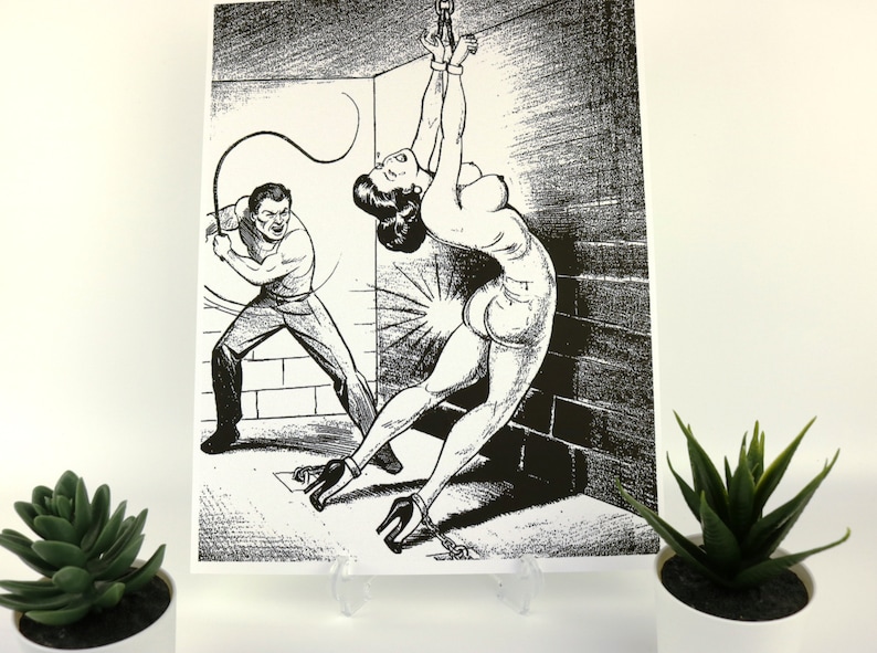 BDSM Vintage Art Master Slave Posters dungeon wall decor