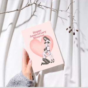 Femdom Card MISTRESS slave sissy dominatrix gift anniversary