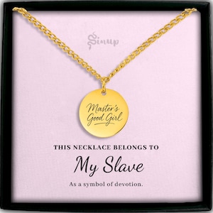 Submissive Jewelry: Master&#39;s Good Girl Coin Necklace