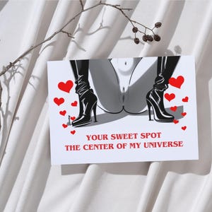 Femdom Valentine's Day Card Body worship pussy worship face sitting oral service oral slave