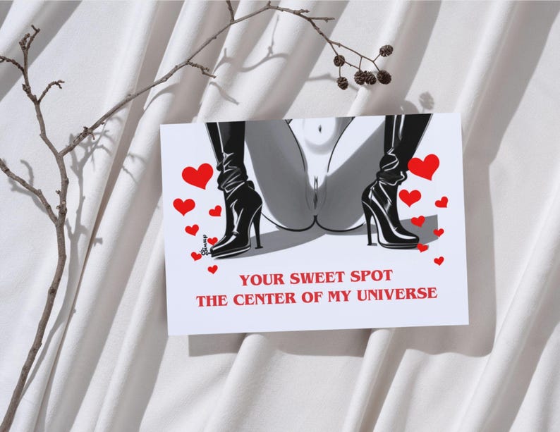 Femdom Valentine's Day Card Body worship pussy worship face sitting oral service oral slave